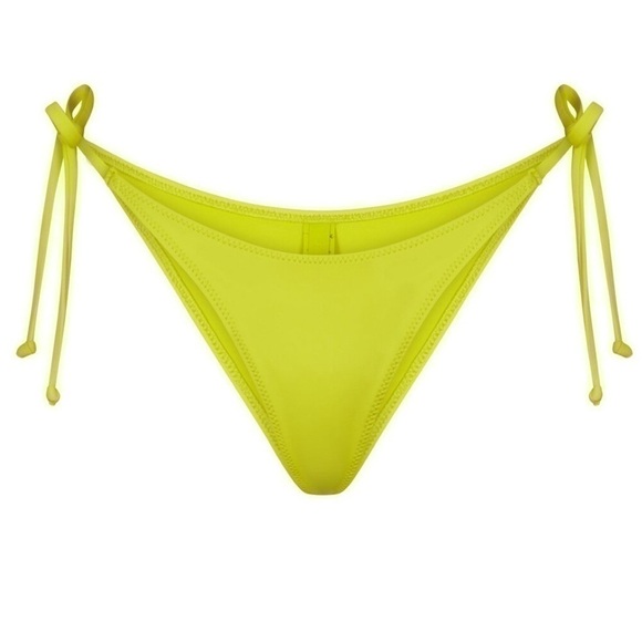 SKIMS Dippy Tie String Bikini Bottoms in Citrus Size 2X NWT - Picture 2 of 10